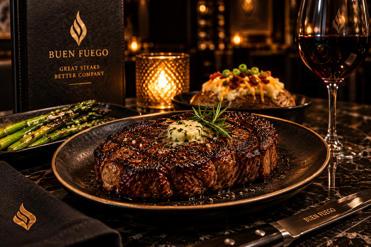 Fire-grilled signature steak